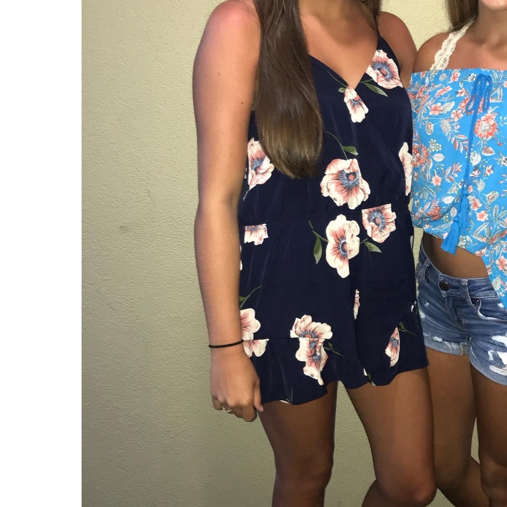 Navy Blue Romper